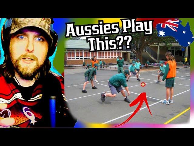 American Reacts to Old School Handball/Downball Australia