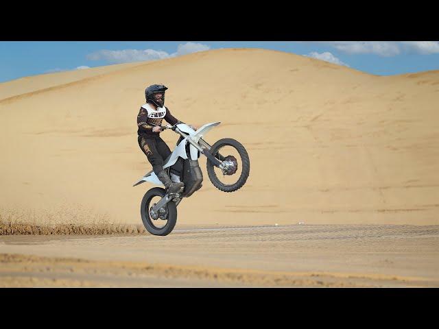 Sand Dunes on Worlds Most Powerful Dirt Bike!