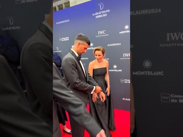 Novak Djokovic arrives at #Laureus24 