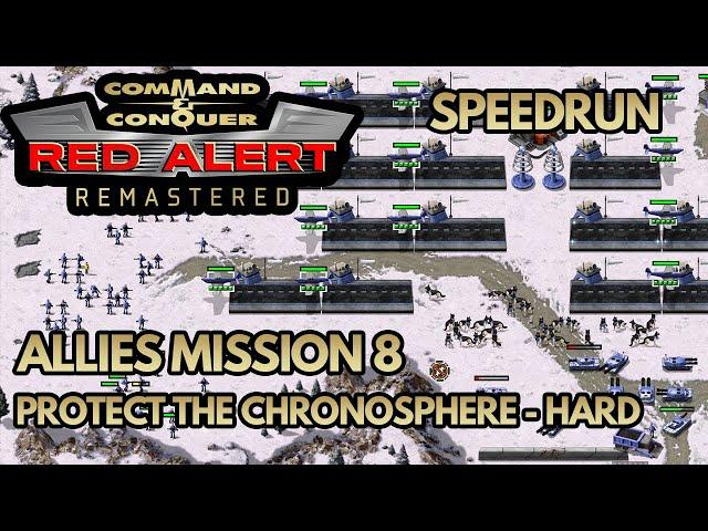 Red Alert Remastered - Allies Mission 8 - Protect the Chronosphere [Hard]