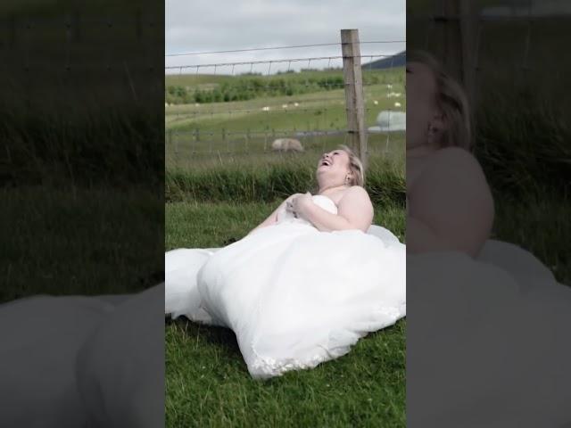 ALPACA TAKES DOWN BRIDE #shorts #wedding #alpaca