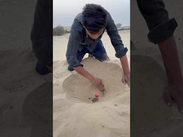Extracting Drink water from Sand Desert ️ #survival #camping #outdoors #bushcraft #lifehacks