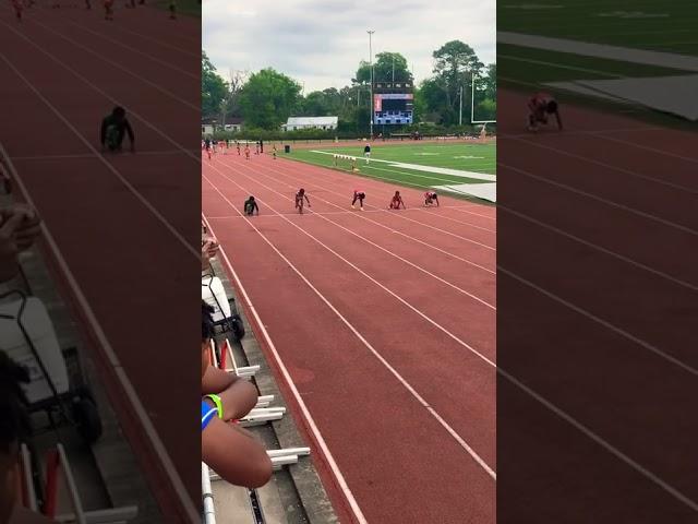 My run 50 meter dash savanna Georgia  1st place