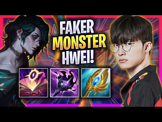 FAKER IS A MONSTER WITH HWEI! - T1 Faker Plays Hwei MID vs Ahri! | Season 2024