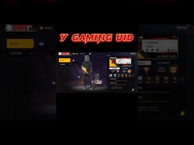 Y Gaming uid Number Y GAMING id | YG gaming uid | Y GAMING ki id |#shorts#short