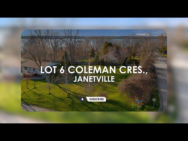 JUST LISTED | Lot 6 Coleman Cres, Janetville