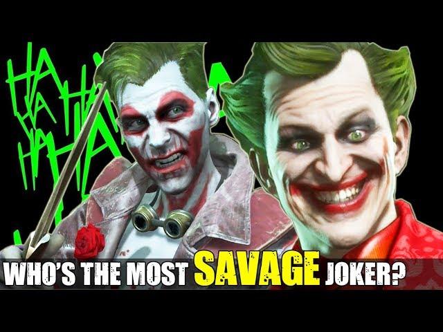 Which JOKER has the Most Savage Roasts - MK 11 or Injustice 2? ( Intro Dialogues )