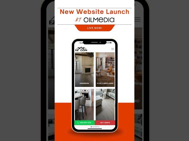 Modern Website Design for EZ Con Flooring | Built by Gilmedia ️