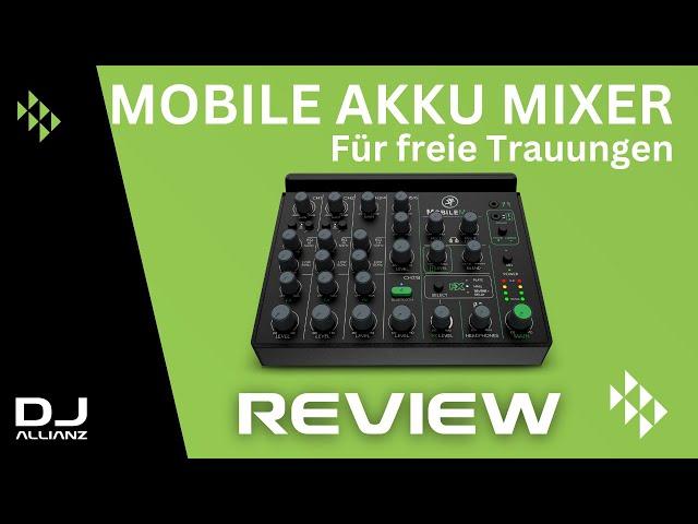 Mobile Akku Mixer für freie Trauungen - Mackie MobileMix