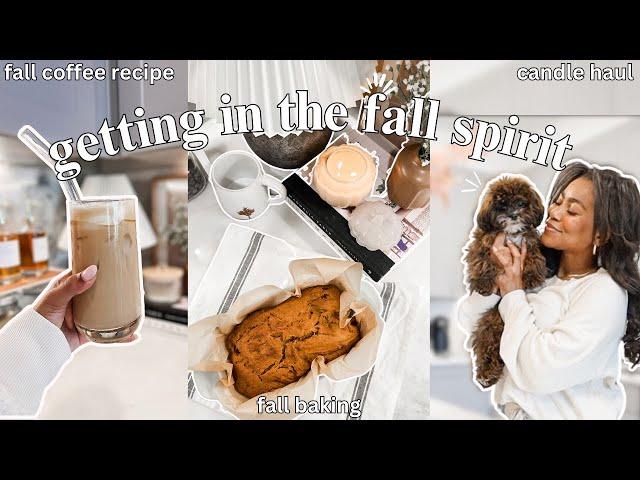 the ultimate COZY FALL HOME VLOG |  fall baking, fall candle haul, cozy self-care night