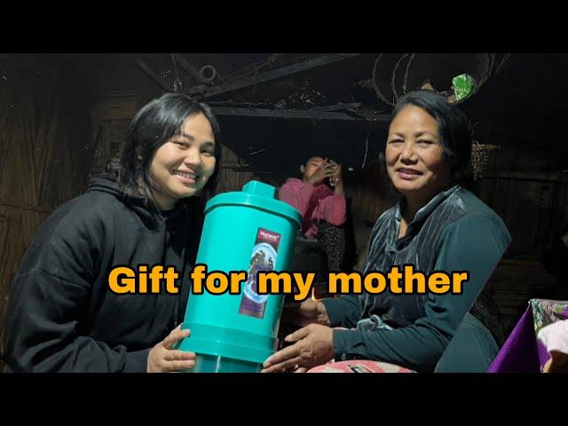 Surprising my mother with gift her reaction ||village vlog Arunachal Pradesh @ModeBomnyo