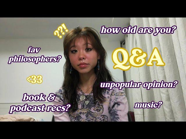 an overdue Q&A | book recs, university, & cereal :p