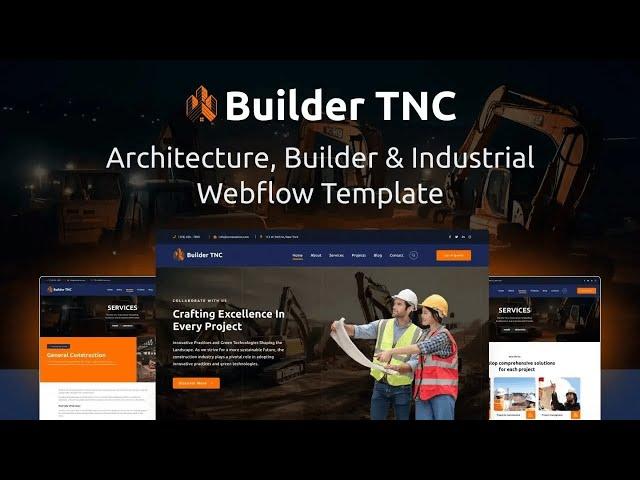 How To Use Builder TNC Webflow Template | Construction Businesses Webflow Template