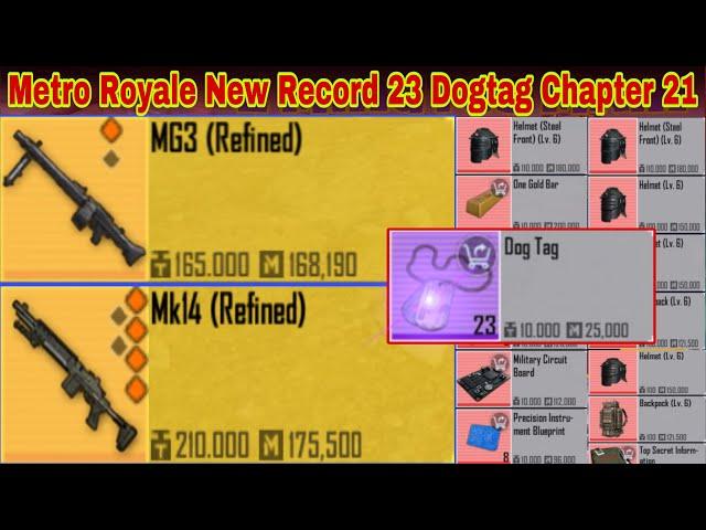 I Made New Record With Mk14 + MG3 In Metro Royale Chapter 21 - Pubg Mobile