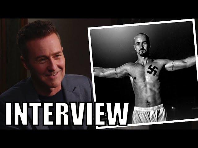 Edward Norton Remembers Filming AMERICAN HISTORY X Curb Stomp Scene | INTERVIEW