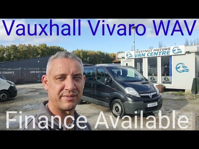 Vauxhall Vivaro WAV Wheelchair Access Vehicle For Sale In Black L1H1 SWB  Air Con Finance Delivery