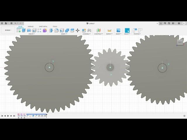 Tren de engranes rectos en Fusion 360