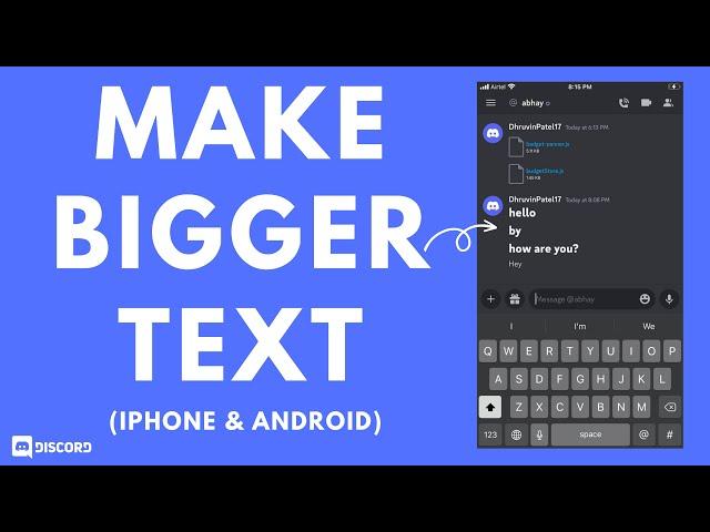 How to Make BIG Text in Discord (iPhone & Android)