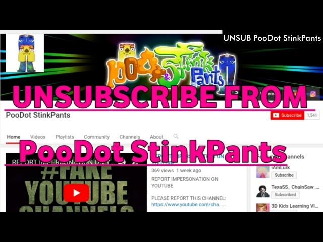 PooDot StinkPants EXPOSED (CHILD PREDATOR AWARENESS)