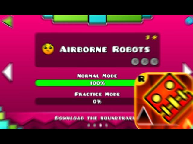 Geometry Dash "MELTDOWN" - Airborne Robots COMPLETE 100% - SnyderYT