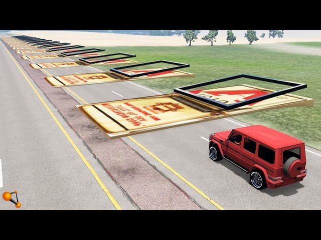 ИГРА В КАЛЬМАРА! СМЕРТЕЛЬНЫЕ МЫШЕЛОВКИ НА ДОРОГЕ | BeamNG.drive