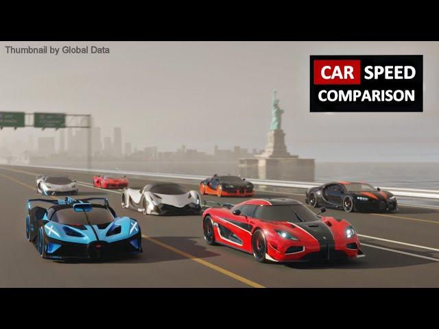 CAR SPEED COMPARISON 3D | 3D Animation Comparison