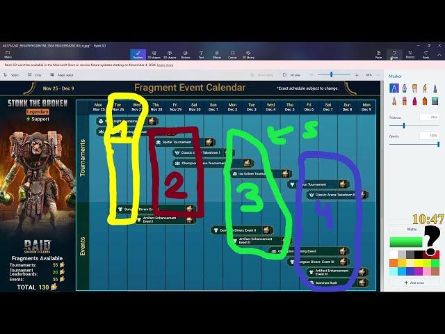 The Easiest Fragment Event Calender For STOKK THE BROKEN | RAID: SHADOW LEGENDS