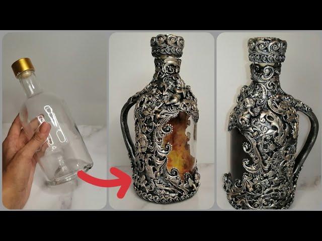 DIY Декор бутылки. Как сделать бутылку с ручкойBottle décor. How to make a bottle with a handle