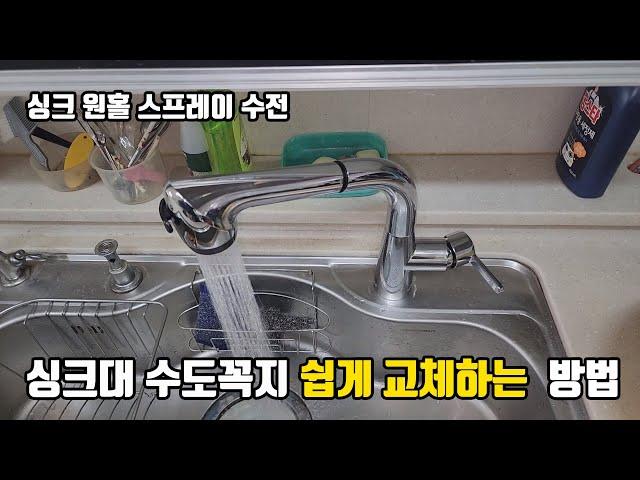 How to easily replace the sink faucet