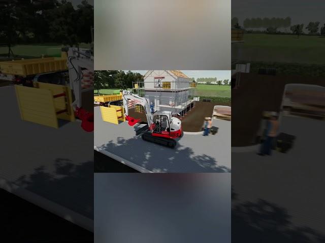 Takeuchi TB 290 in action on public works #fs22 #publicworks #ls22mods #fs22mods #travauxpublics