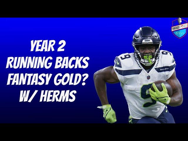 YEAR 2 RUNNING BACKS, FANTASY GOLD? Bienvenido Herms of Draft Sharks | Fantasy Football 2023 | 330