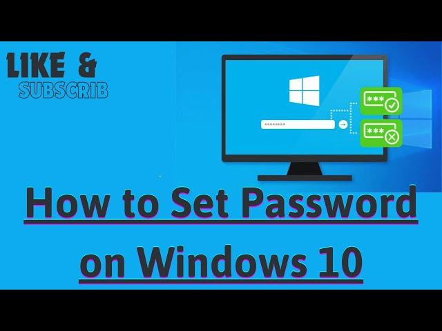 How to Set Password on Windows 10