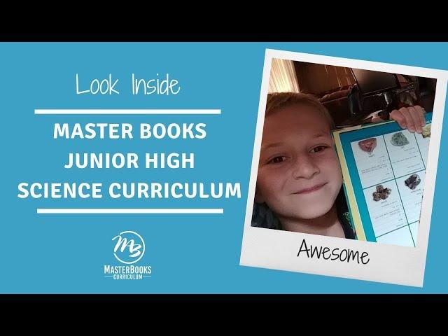 Look Inside Master Books Junior High Science Curriculum