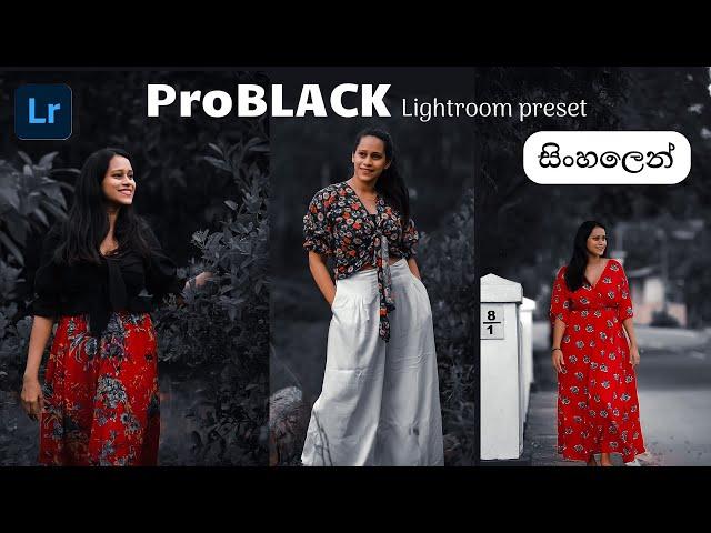 ProBlack preset | How to edit black preset in Lightroom mobile 2024 | Lightroom mobile | සිංහලෙන් 