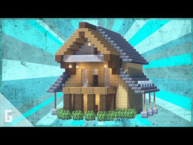 Large Three Floor Wooden Cabin Tutorial | Minecraft