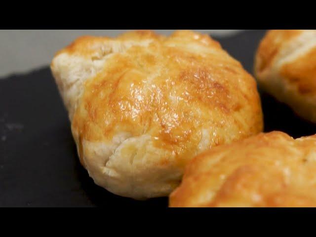 Receta - panecillos rellenos de jamón y queso en freidora de aire Cosori