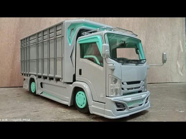 MINIATUR TRUK ISUZU NMR 71 FULL SPECK FULL MBOIS || review