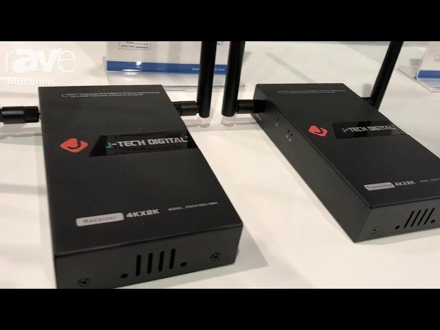 InfoComm 2018: J-Tech Digital Features Its JTECH-WEX-4K60 Wireless 4K@60Hz 1x1 HDMI Extender