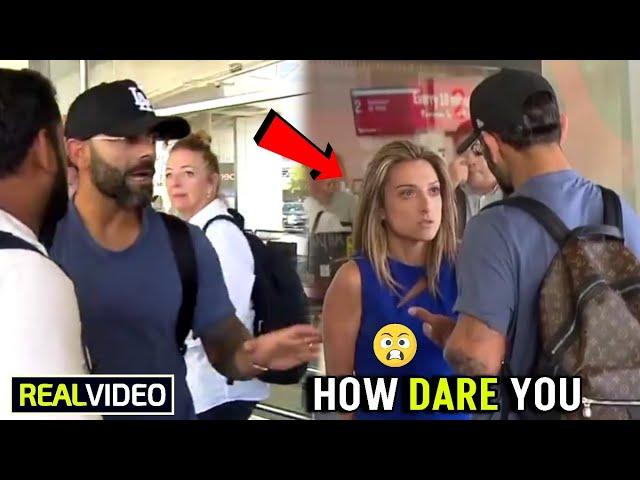 Virat Kohli lashes out at this Australian Journalist when she exerted his Family Akaay and Vamika