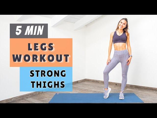 5 MINUTE LEGS WORKOUT - STRONG THIGHS no equipment