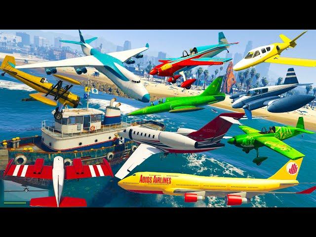 GTA V: Every Airplanes Falling to Boats Best Extreme Longer Crash and Fail Compilation