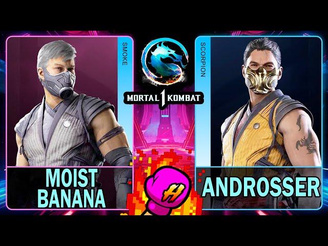 MK1 Moist Banana (SMOKE) VS Androsser (SCORPION)Mortal Kombat 14K 60ᶠᵖˢ