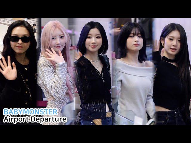 BABYMONSTER 베이비몬스터 출국 직캠 '월드 투어 카나가와'｜GMP Airport Departure 250313