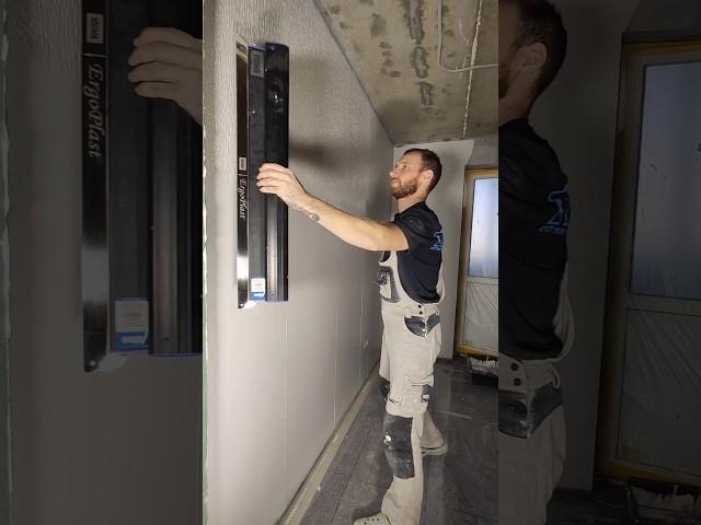 Как легко и быстро шпаклевать стены #ремонт #отделка #diy