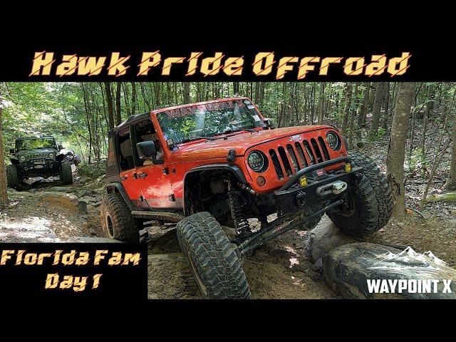 Hitting the rocks at Hawk Pride Offroad Park -- Florida Fam Adventure Day 1