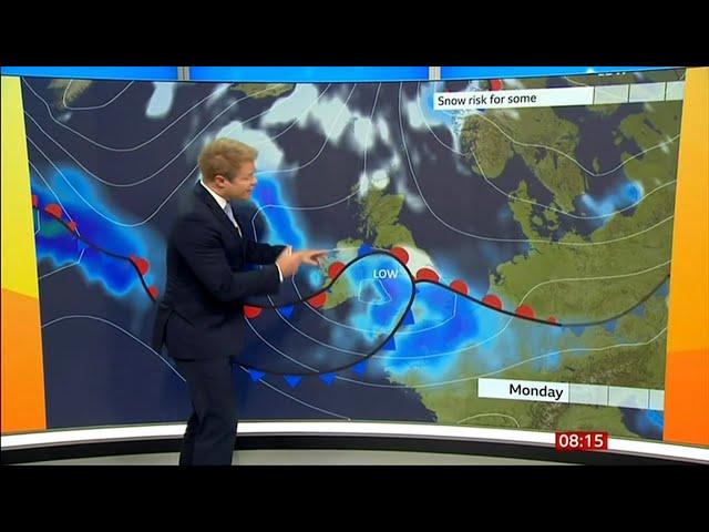 BBC breakfast : Temperatures are plumiting snow and ice forecasted