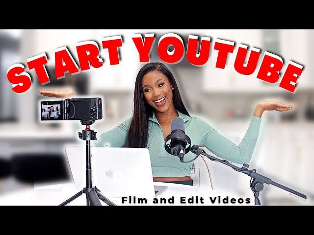 How To Film and Edit Your First Youtube Video | Youtube Starter Kit 2023 | Equipments & Resources