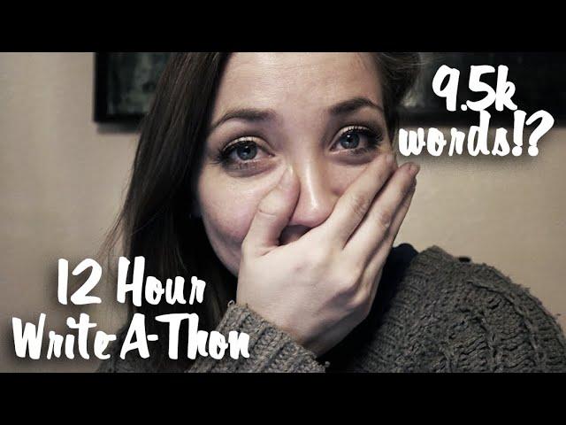 9.5k Words in One Day!? - 12 Hour Write-A-Thon | Writing Vlog