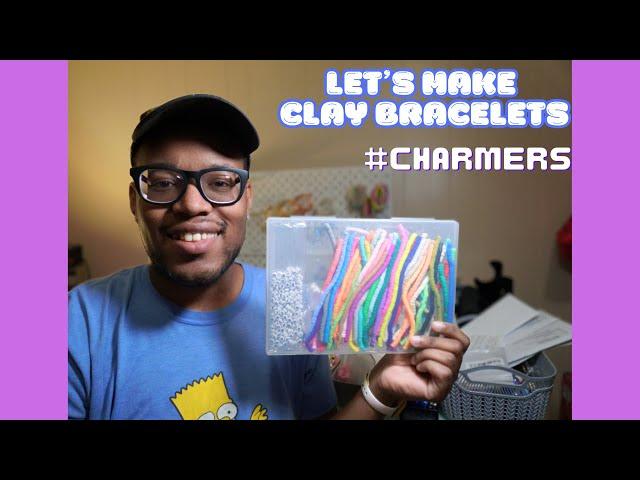 LET'S MAKE CLAY BRACELETS TOGETHER!! (DIY CLAY BEAD BRACELETS) | Charms By Prince