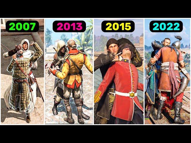 Evolution of Assassination in Assassin's Creed Games (2007-2023)